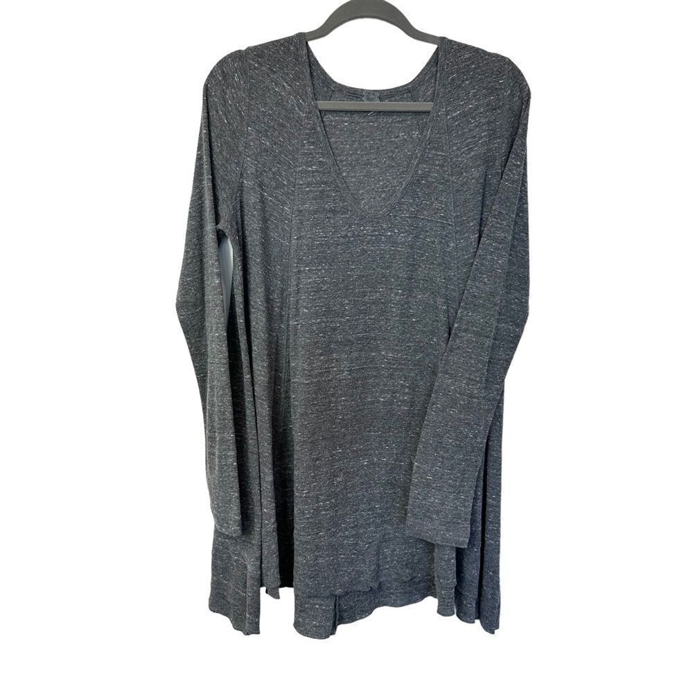We the Free Gray Long Line Oversized Tunic‎ Blouse/Dress, Size Medium